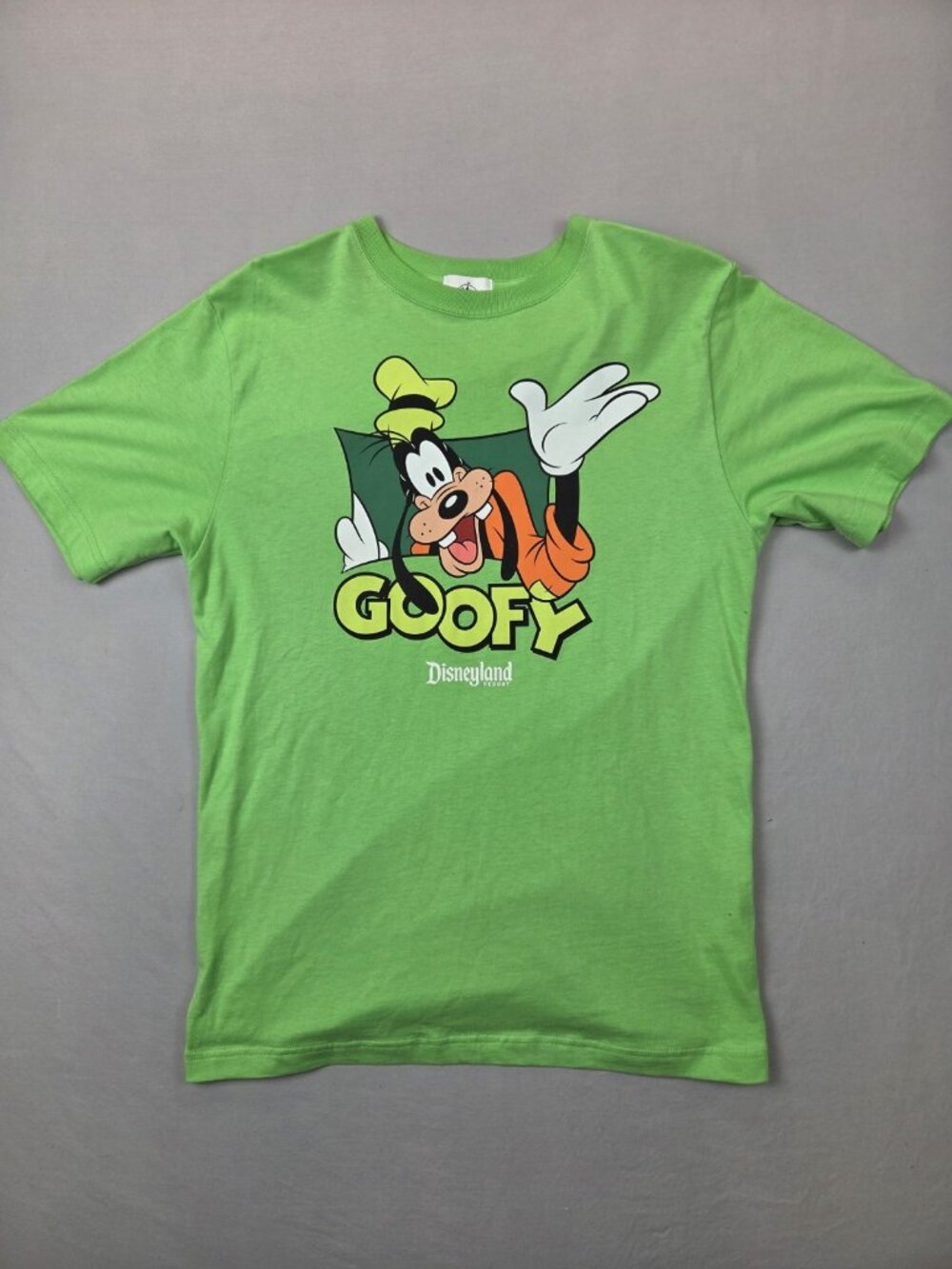 Disney Parks Goofy Retro Graphic T-shirt Unisex sz Small Green Adult
